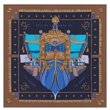 

European Classical Style Cartoon Pirate Ship Pattern Square Rug Non-slip Washable Durable Area Rug Living Room Study Room Rug