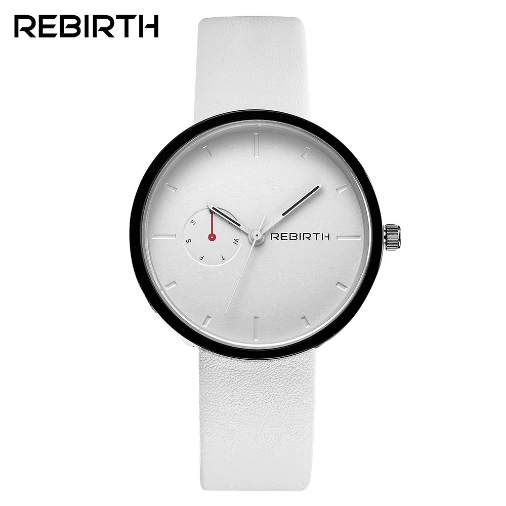 

REBIRTH New Man Women Luxury design Lover Lady Casual Clock Male Female Stylish Business Wrist Quartz Sport present clock