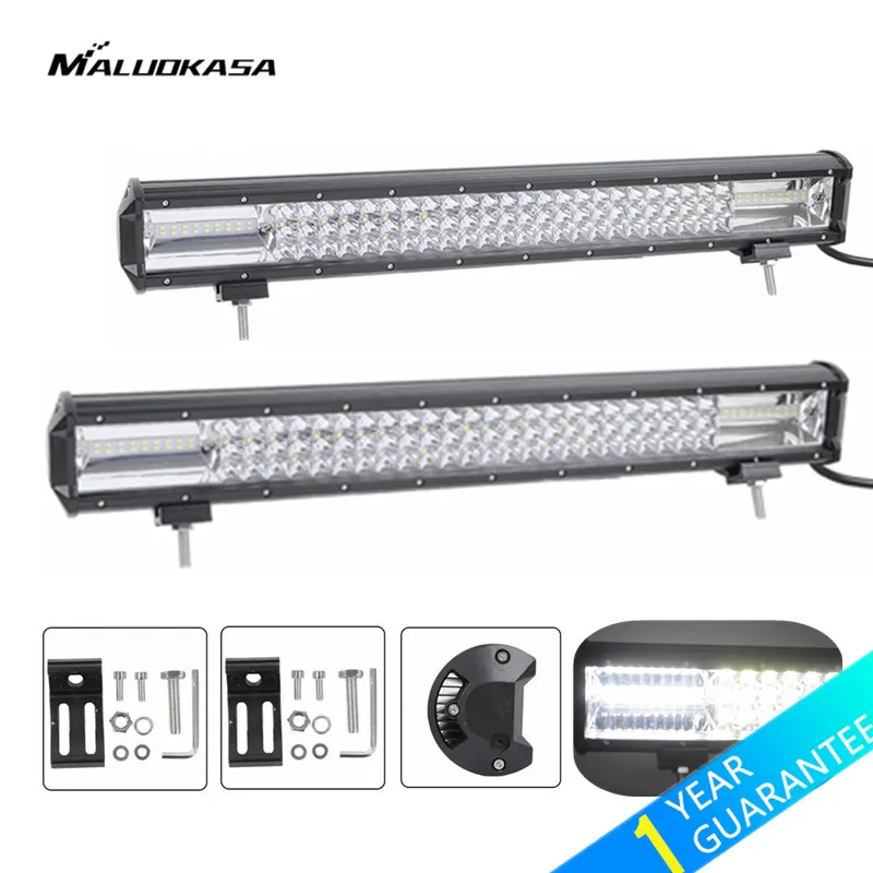 

MALUOKASA 22inch 64800LM Truck Spotlight 648W LED Light Bar Car DRL Headlamp Work Light for SUV Jeep Wrangler