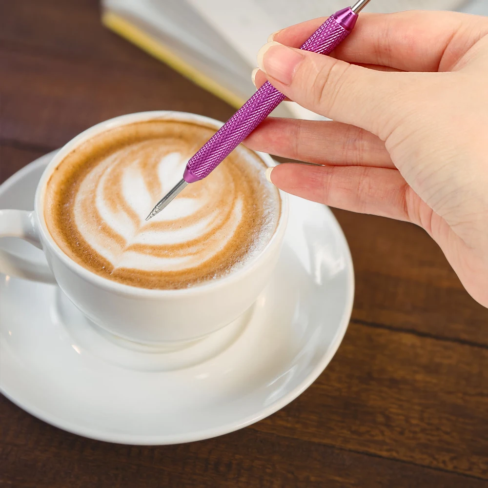 Stainless Steel Cappuccino Latte Coffee Decorative Art Pen