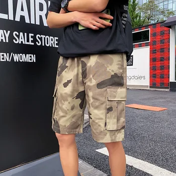 

LEGIBLE Cargo Shorts Men Camouflage Summer Cotton Casual Men Short Pants Brand Clothing Comfortable Camo Men Cargo Shorts