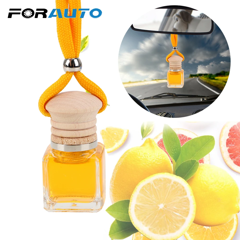 

FORAUTO Car Air Freshener 10ML Essential Oil Perfume Pendant Scent Diffuser Car Decorations Hanging Bottle Interior Accessories