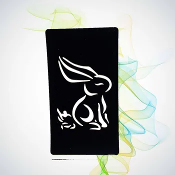 

Small Rabbit Hollow Tattoo Stencils Sticker Women Girl Kids Body Art Arm Legs Tattoo Paste Template For Henna Cream Cones