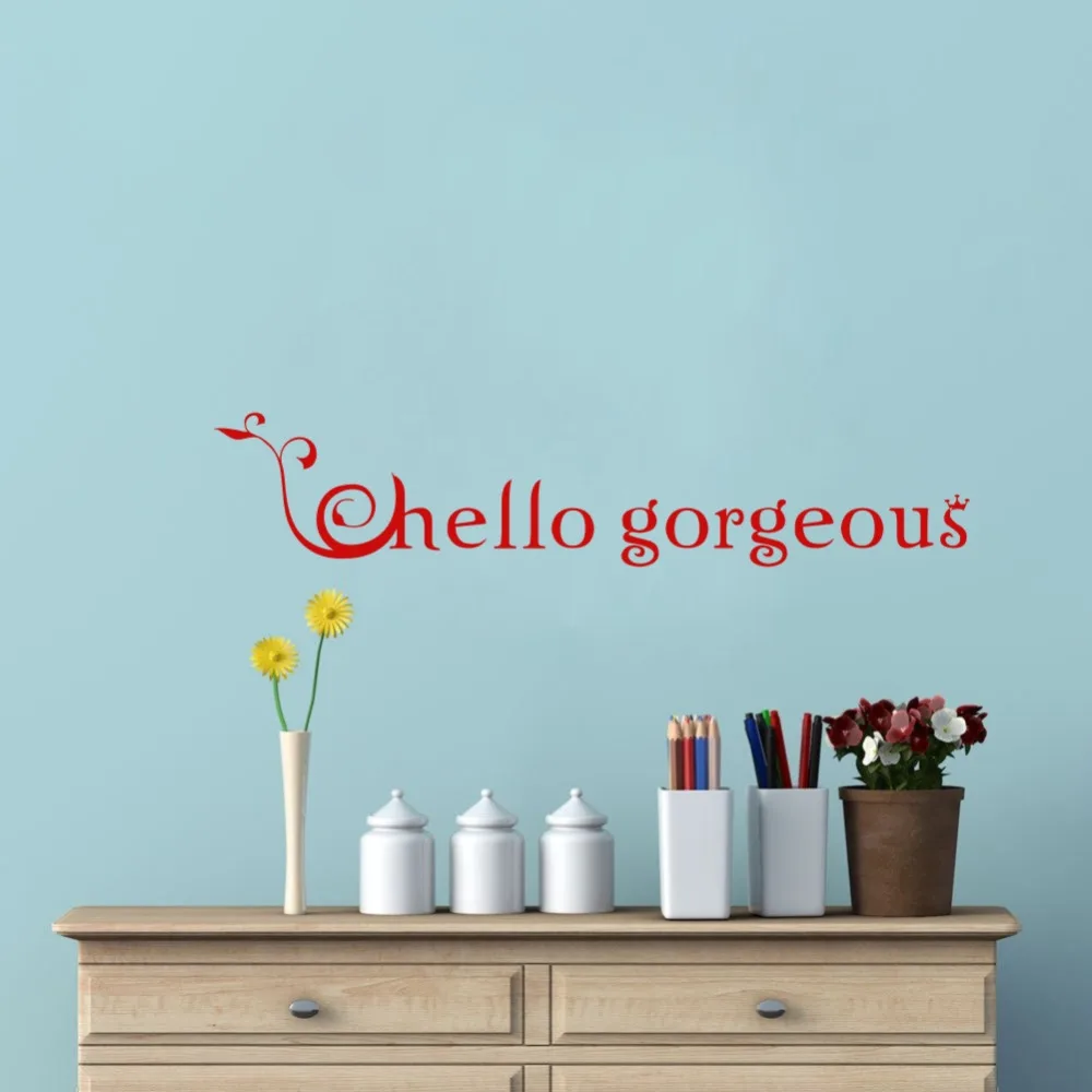 Оригинальные цитаты Hello великолепный DIY настенный стикер художественная