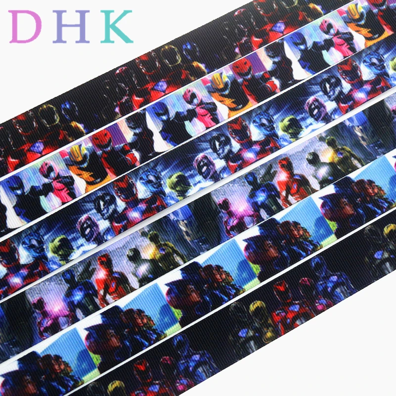 

DHK 50yards power rangers printed grosgrain Ribbon Accessory hairbow headwear decoration Wholesale OEM S944