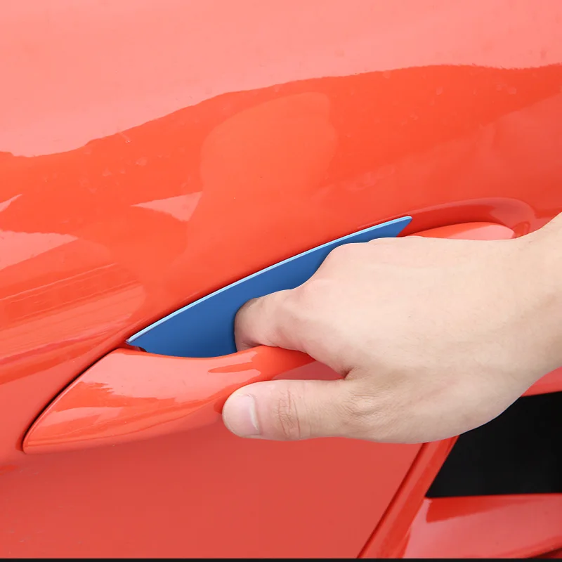 Нержавеющая сталь автомобиля внешние внутренняя дверная чаша крышка Стикеры литье Накладка для Porsche 718 Стайлинг