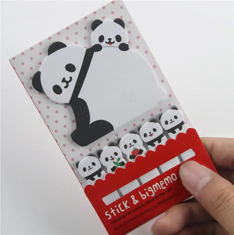 Милые животные кошка панда липкий блокнот для заметок бумажные закладки для школьных учебников принадлежности планировщик канцелярские корейские Стикеры - Цвет: As Pictures
