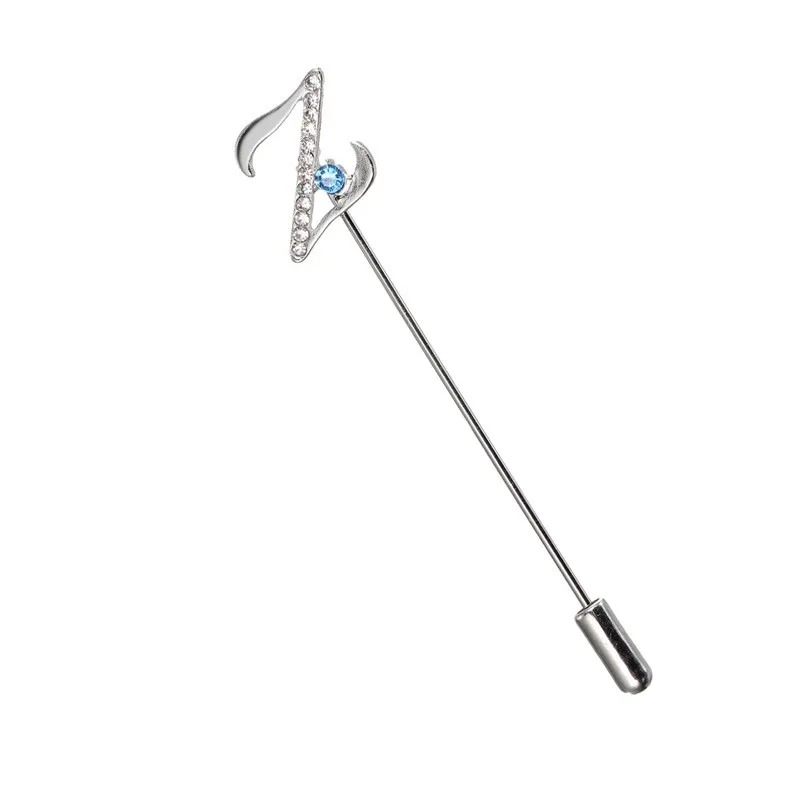 

Boutonniere Rhinestone Letter Z ,H, X,W lapel stick pin brooch Groom Groomsmen Engagement Women Men's wedding Accessory Suits