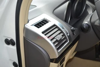 

Chrome Matt Interior Dashboard AC Air Vent Conditioning Outlet Cover Trim For Toyota Land Cruiser Prado FJ150 2010 2011 - 2015