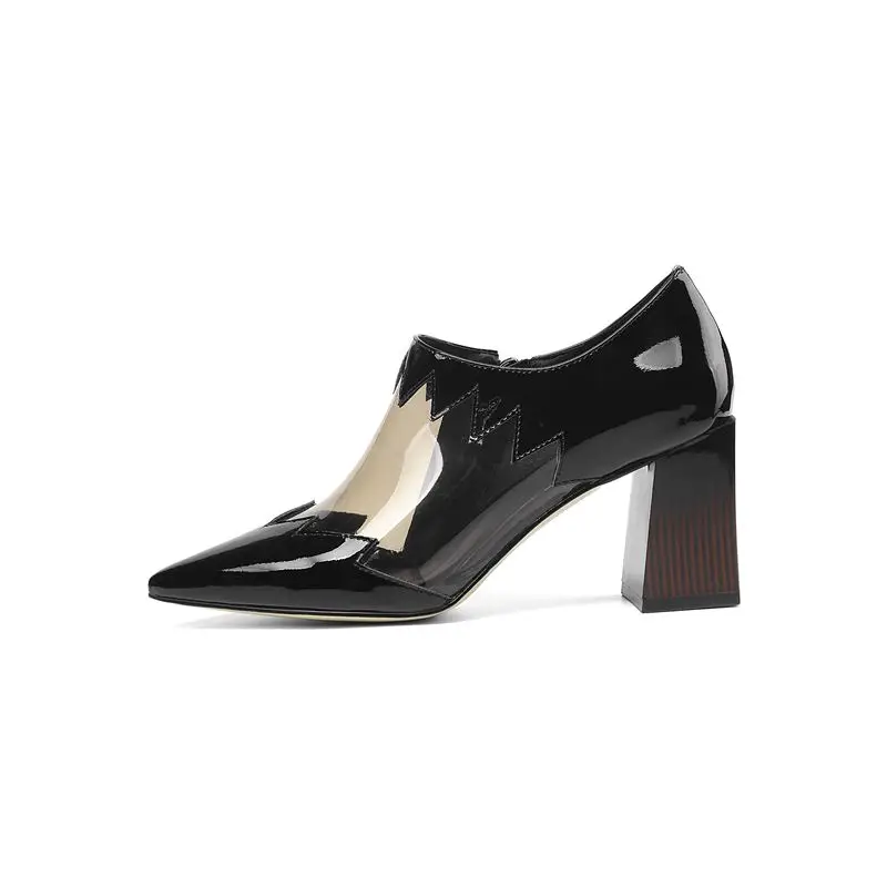 ALLBITEFO/пикантные вечерние женские туфли из натуральной кожи на высоком каблуке; весенняя женская обувь на высоком каблуке; Офисная Женская обувь; женская обувь на каблуке