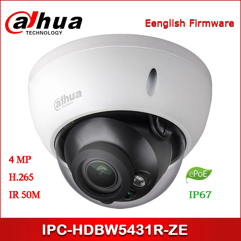 Dahua IP Camera 4MP IPC-HDBW5431R-ZE Security WDR IR Dome Network with ePOE | Безопасность и защита