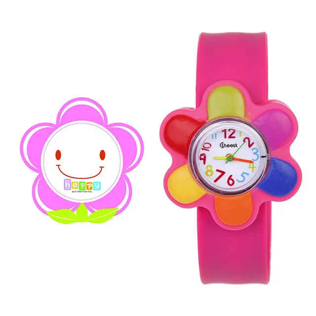 2019 3D Cartoon Flower Watch 16 kinds of Animal Milk Dad Cute Children Clock Bab 2019 3D Cartoon Flower Watch 16 kinds of Animal Milk Dad Cute Children Clock Bab