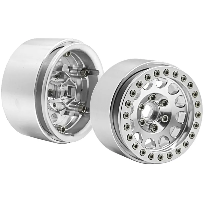 

1/2/4pcs 1.9 Alloy Metal Beadlock Wheel Rims for AXIAL SCX10 RC 1/10 Car free shipping