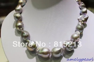 

ddh00678 Big Gray Beautiful keshi pearl necklace 18INCH 28% Discount