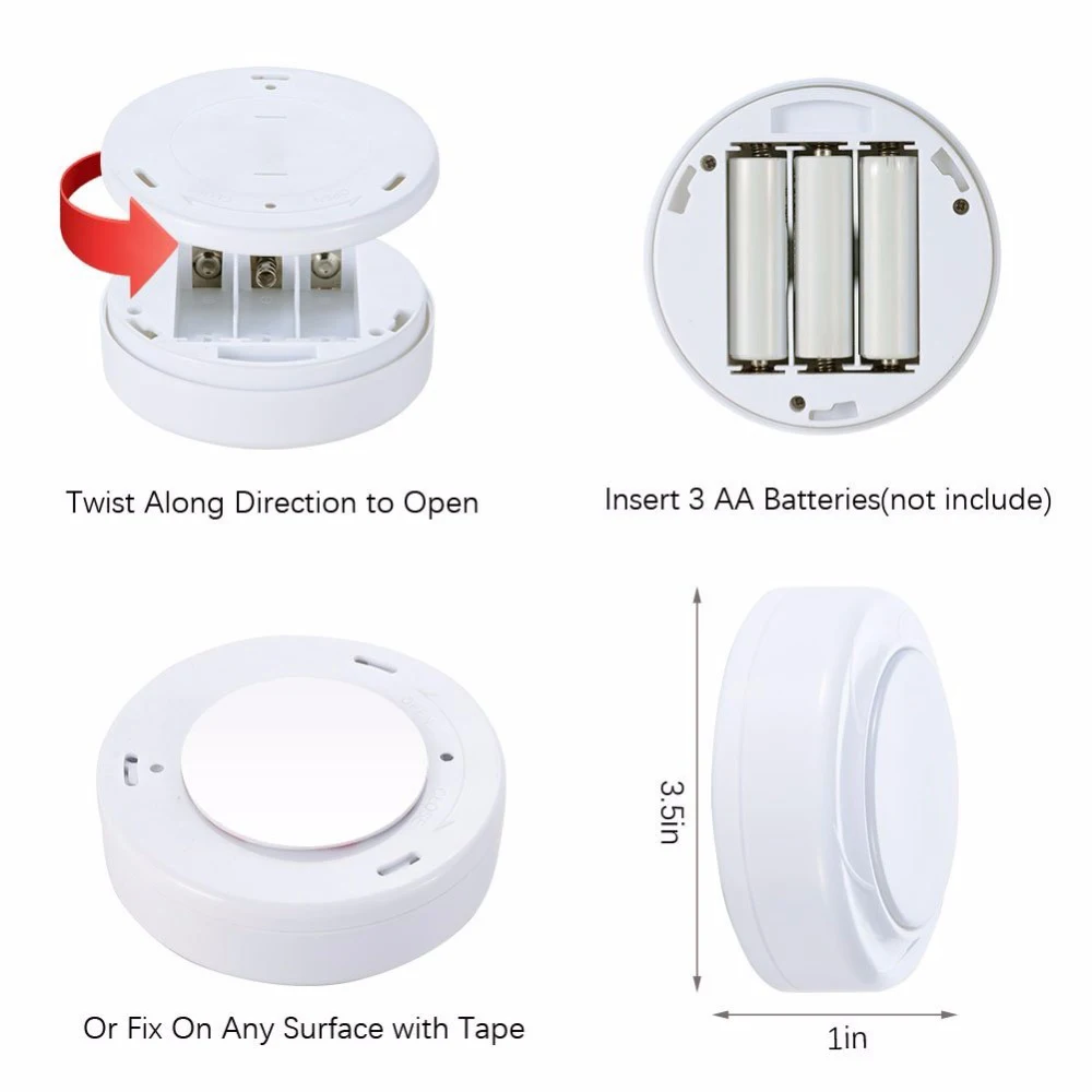 Датчик касания с регулируемой яркостью светодиодный под шкафами свет теплый белый+ белый светодиодный шайба Дистанционное управление освещением кухня беспроводной ночник Горячая