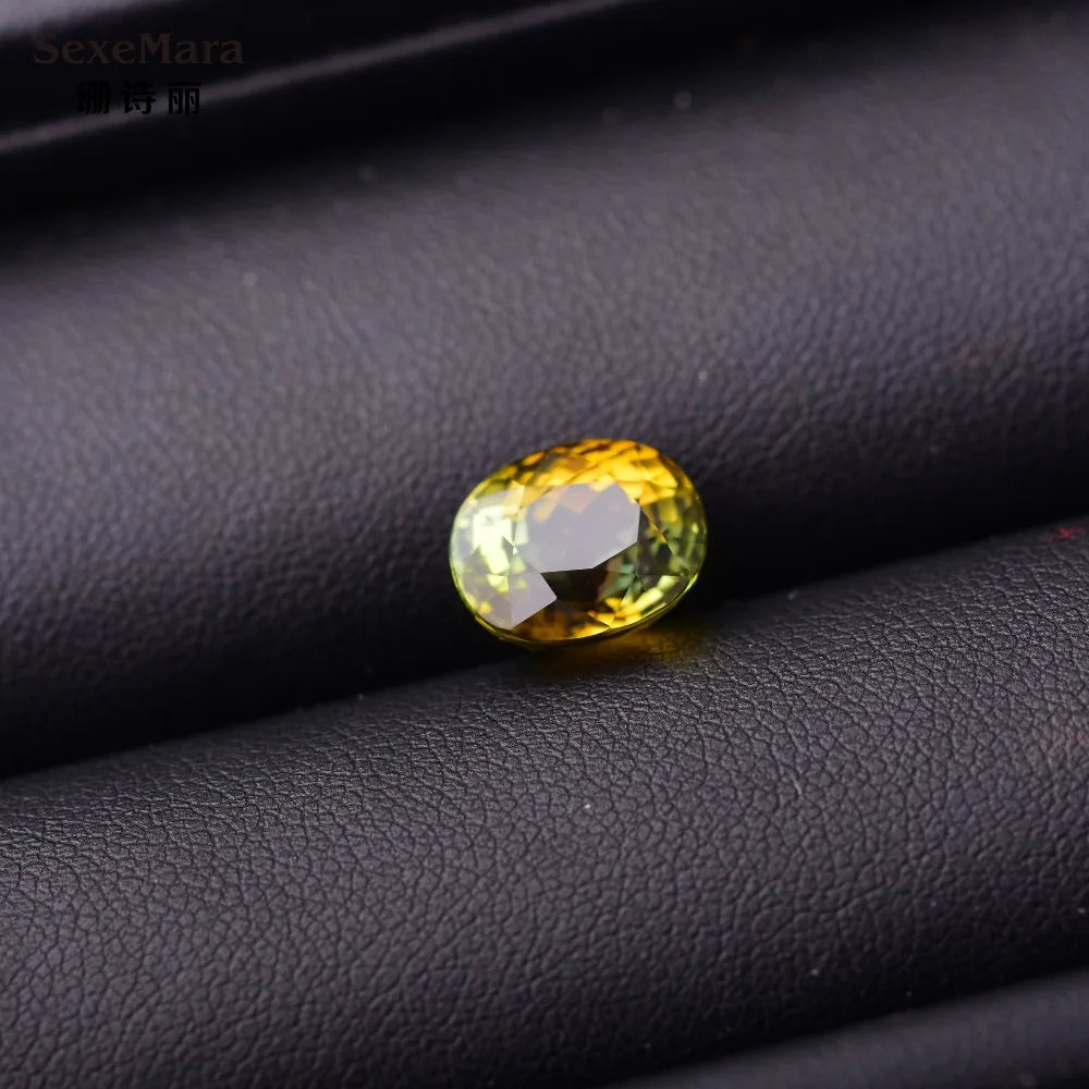 

5.4 carat pure natural yellow Tourmaline Good in colorc cut good It's a treasure jewel