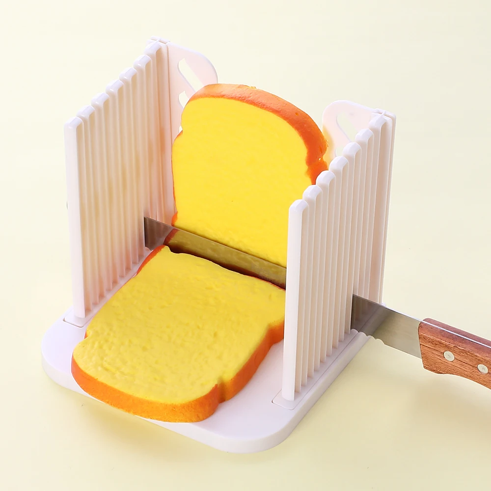 

Facemile Bread Slicer Toast sliced 6 Layers Adjustable Cake Cutters Guide Tools for Kitchen Baking Decoration