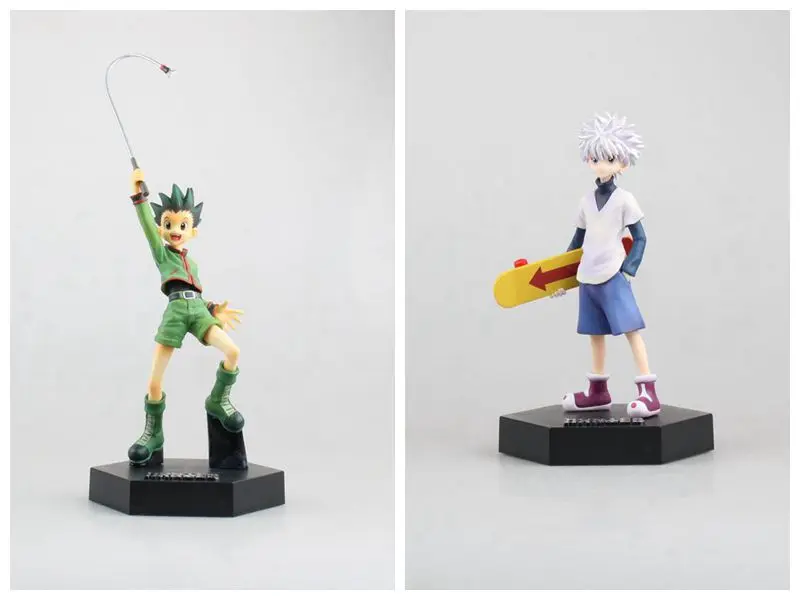 Аниме Hunter X Gon Freecss Killua Zoldyck ПВХ фигурка Коллекционная модель игрушка кукла подарок