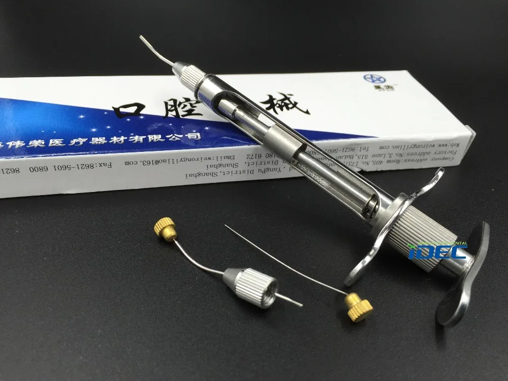 Instrumento Dental Agar Impression jeringas de entrega 2CC en de en