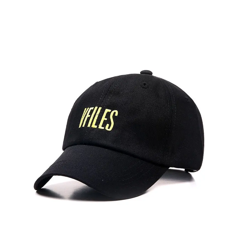 

2018 New Unisex Spring Summer Hip-hop Youth Fashion Outdoor Duck Tongue Vfiles Embroidery Letter Baseball Hat Wholesale Yellow