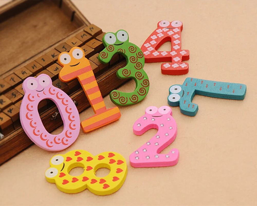 Math Toys Learning & Education 0-9 numbers with Magnetic Wooden Number Math Set for Kids Children Preschool Home school gift Math Toys Learning & Education 0-9 numbers with Magnetic Wooden Number Math Set for Kids Children Preschool Home school gift