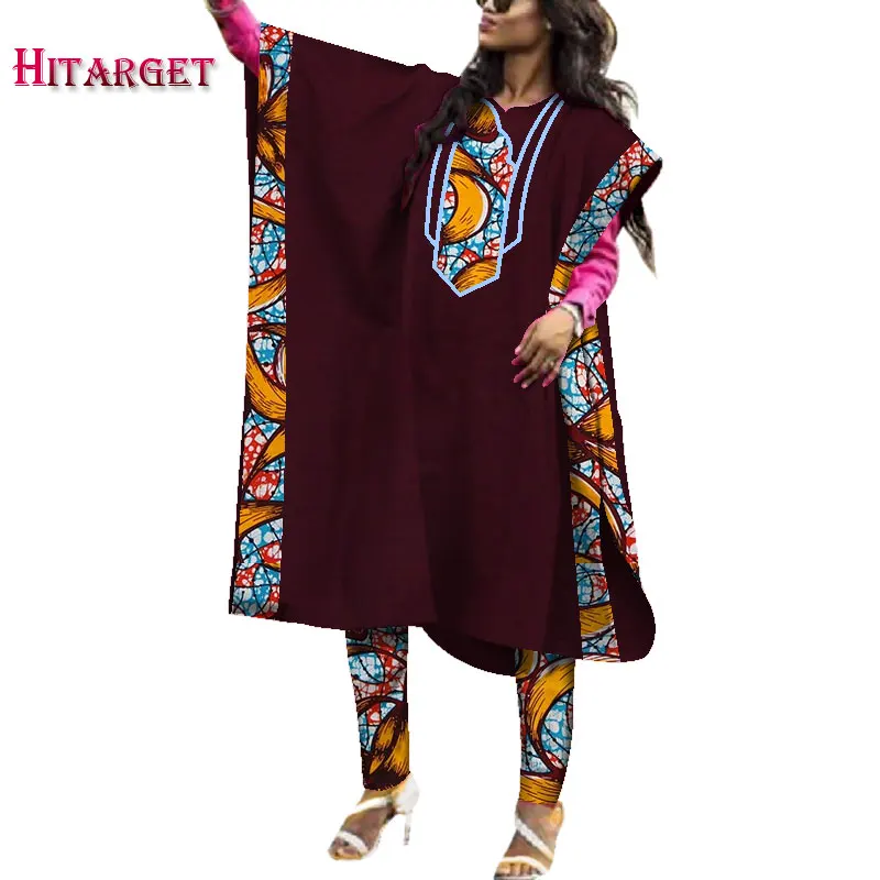 Дашики халаты африканские для женщин африканская одежда для женщин халаты костюм 2 шт. настраиваемая африканская одежда WY3953