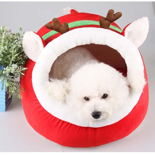 Buy Hot Selling Winter Warm Christmas Dog Bed Soft Pet
