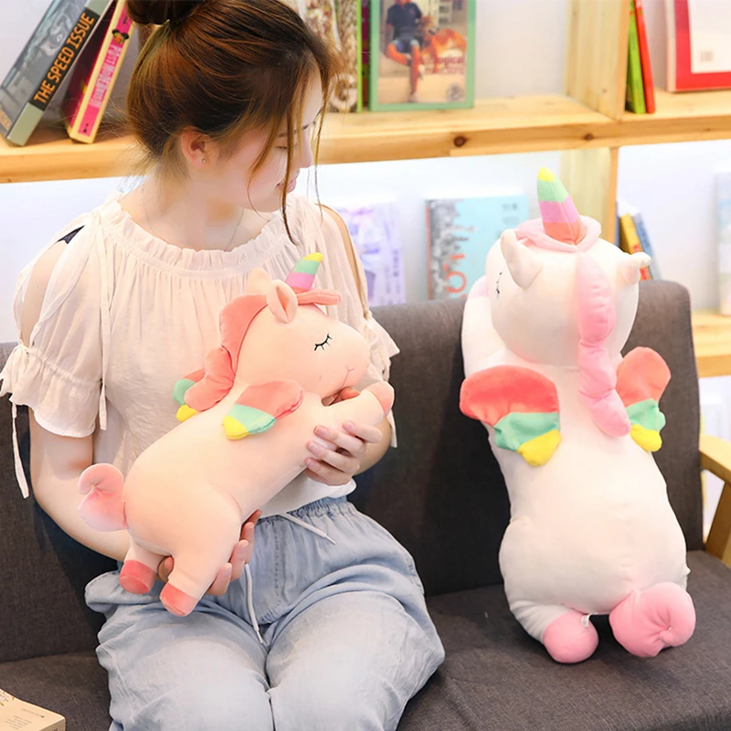 MIAOOWA 1PC 40/50/60CM Lovely Unicorn Animal Plush Doll Baby Cute Unicorn Soft Pillow Stuffed Toy Kid Children Girl Gift Home De MIAOOWA 1PC 40/50/60CM Lovely Unicorn Animal Plush Doll Baby Cute Unicorn Soft Pillow Stuffed Toy Kid Children Girl Gift Home De