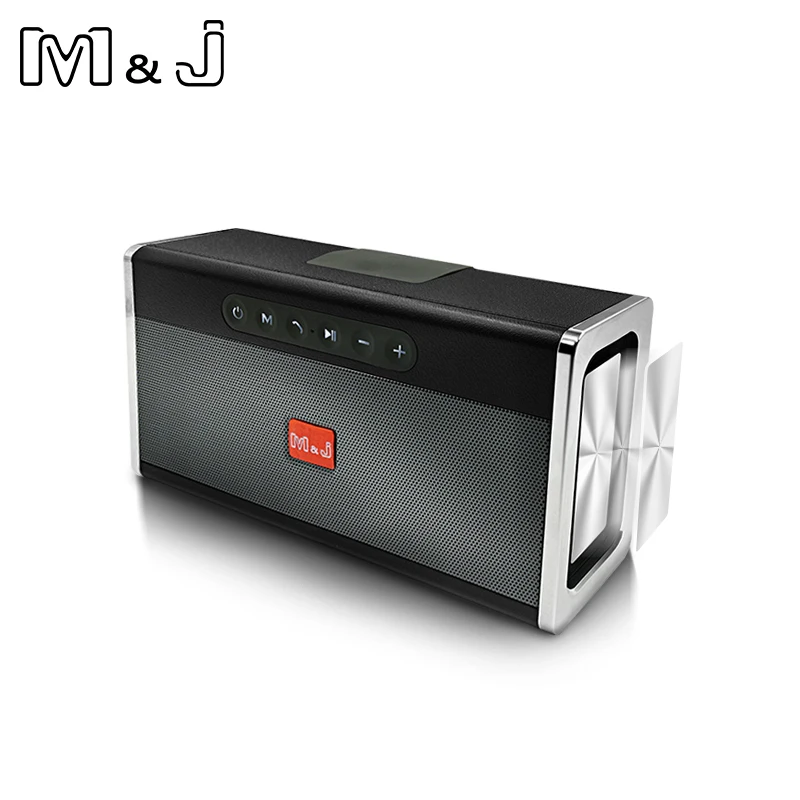 M & J портативный Bluetooth динамик беспроводной громкий 10 Вт стерео сабвуфер тяжелый