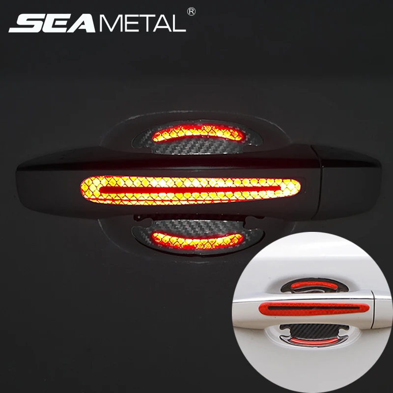 

4PCS Car Door Handle Protection Car Exterior Transparent Warning Safety Stickers Auto Scratchproof Film Car Styling Accessories