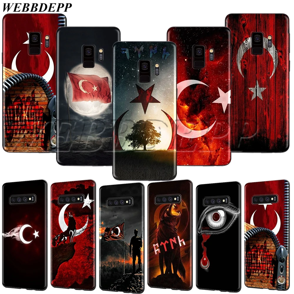 

WEBBEDEPP Flag of Turkey Istanbul Antalya Soft TPU Case for Samsung Galaxy Note 8 9 S6 S7 S8 S9 S10 S10e Edge Plus