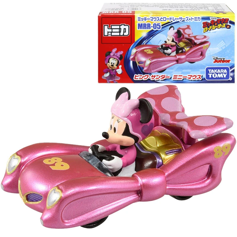 

Tomica Disney Mickey House The Roadster Racers MRR-05 Minnie's Pink Thunder Metal Diecast Vehicle Toy Car New 119937