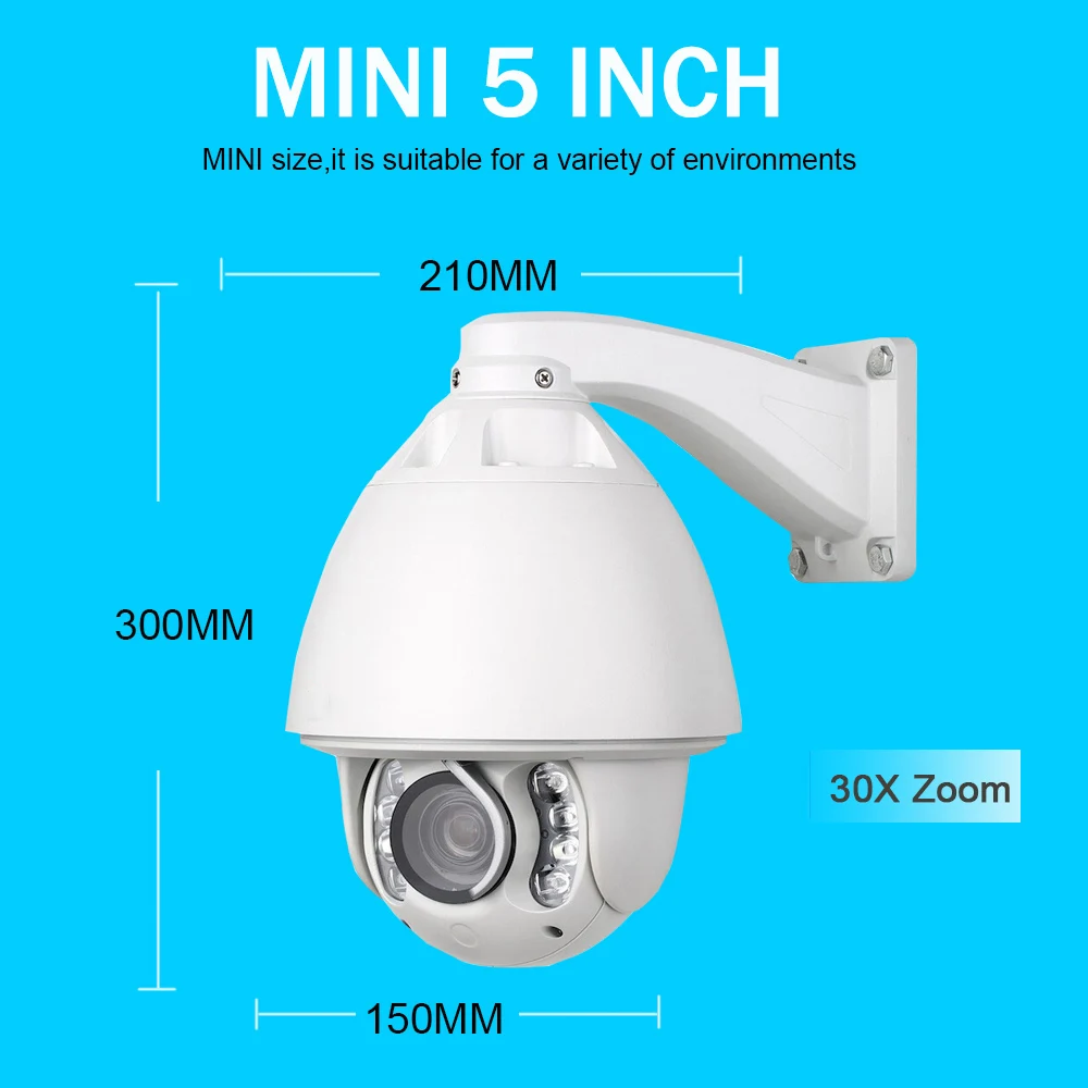 IMPORX 1080 p CCTV Камера 2MP HD AUTO Tracking 30X зум дополнительный комплект Камера домашняя камера с Wi-Fi IR 150 м Скорость безопасности купольная