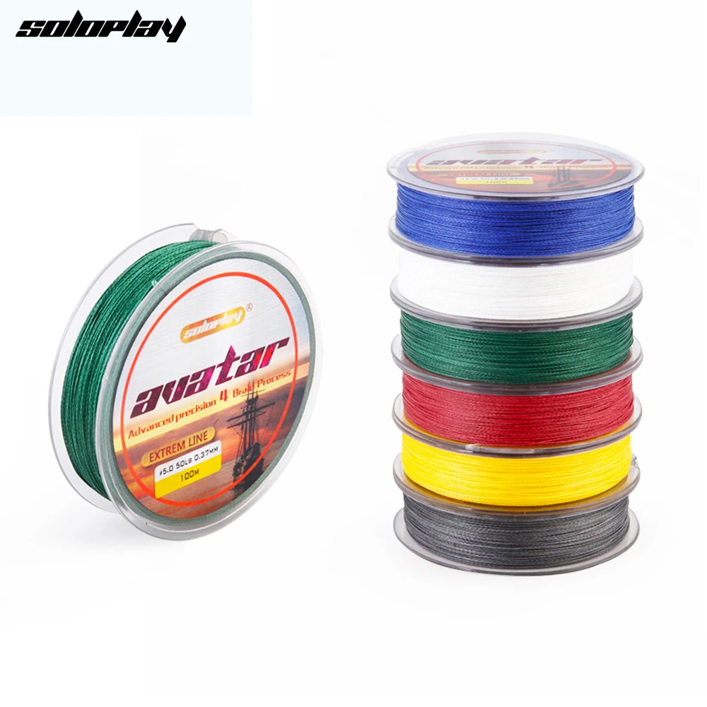 

SoloPlay100m Super Strong Japanese Multifilament PE Braided Fishing Line 12 20 30 40 50 60 80 BL