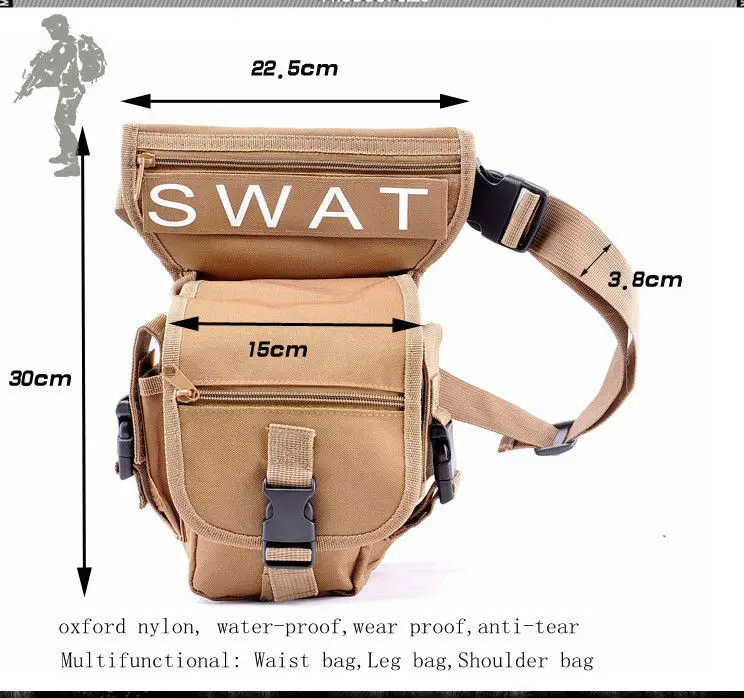 Free Shipping New Tactical Leg multi leg bag waterproof bag outdoor