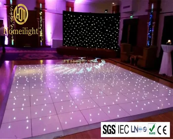 

LED Starlit Dance Floor 10x10ft LED Star Ttile Panel With Twinkling Star Led Floor Stage Wedding Nightclub