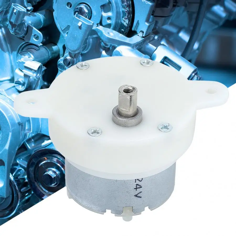 

electric motor 12V Slow Speed Small Geared Motor Gear Box with Terminal Mute Gear Rotation Slow Speed Small Motor