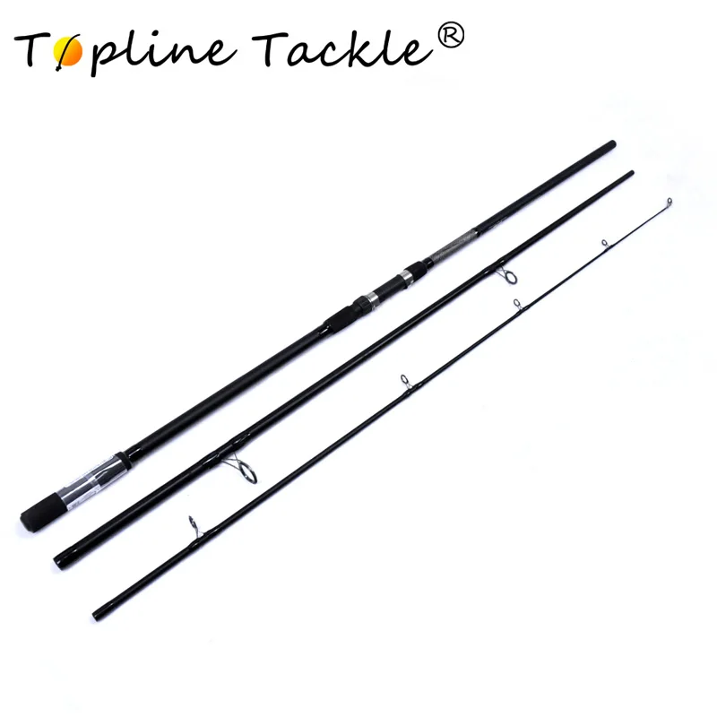 ToplineTackle 3,6 м Удочка из углеродного волокна, спиннинговые удочки, удочка для путешествий, 3 секции, быстрое действие, удочка для рыбалки