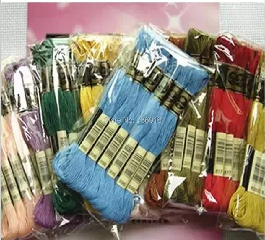 300 Pieces/lot Cross Stitch Yarn Thread Floss Crossstitch AliExpress