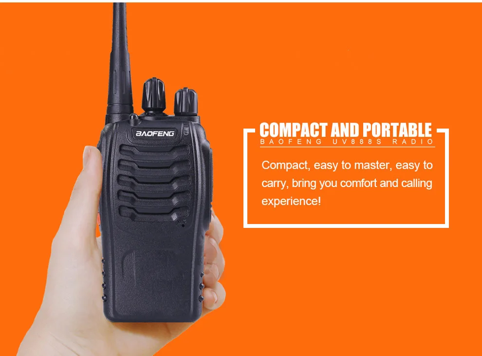 Baofeng BF-888S UHF 400-470 МГц 5 Вт VOX 16 CH портативный двухстороннее радио BF888S woki toki