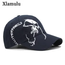 Xlamulu бренд Snapback бейсболки шапки для мужчин череп вышивка Casquette модные спортивные женские Bone мужская шапка Gorras мужская шапка