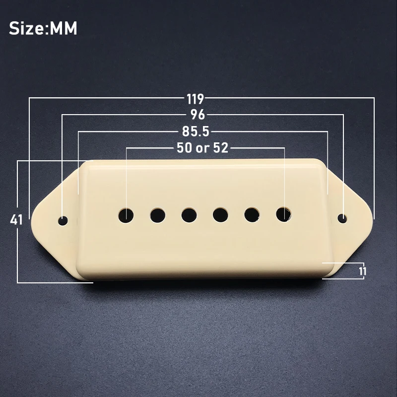 2 шт. собачьи ушки P90 стиль 6 струн Пикап Чехлы/крышка/оболочка/топ для электрогитары DESF 50 мм 52 мм шеи мост Пикап