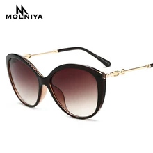 Новые негабаритные женские солнцезащитные очки кошачий глаз, сексуальные женские очки, элегантные модные черные солнцезащитные очки, брендовые дизайнерские UV400
