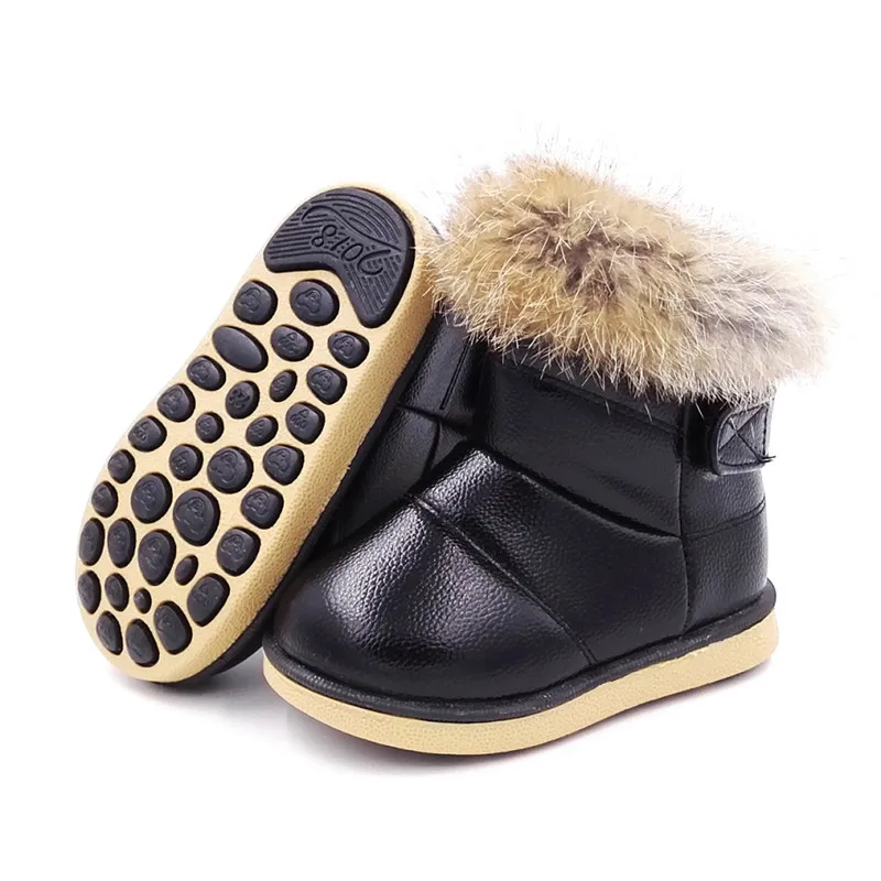 Новые зимние ботинки для девочек, обувь для детей, зимние ботинки из искусственной кожи, обувь для маленьких девочек, обувь для малышей, ботинки для девочек