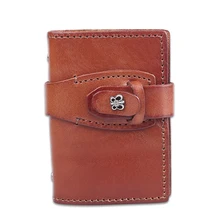 Горячая Распродажа, держатель для кредитных карт из натуральной кожи, 12 отделений, держатель для удостоверений личности, застежка-бабочка, тонкий чехол для карт, маленький карман для женщин и мужчин