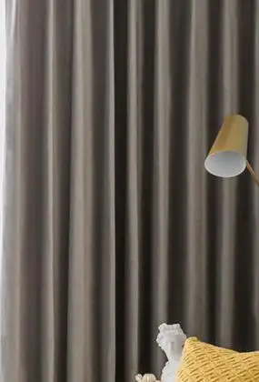 Плотные плотные голландские бархатные затемненные занавески для спальни, гостиной, фланелевые оконные занавески, для дома, отеля, деко, штора, нестандартный размер - Цвет: Warm Grey Curtain