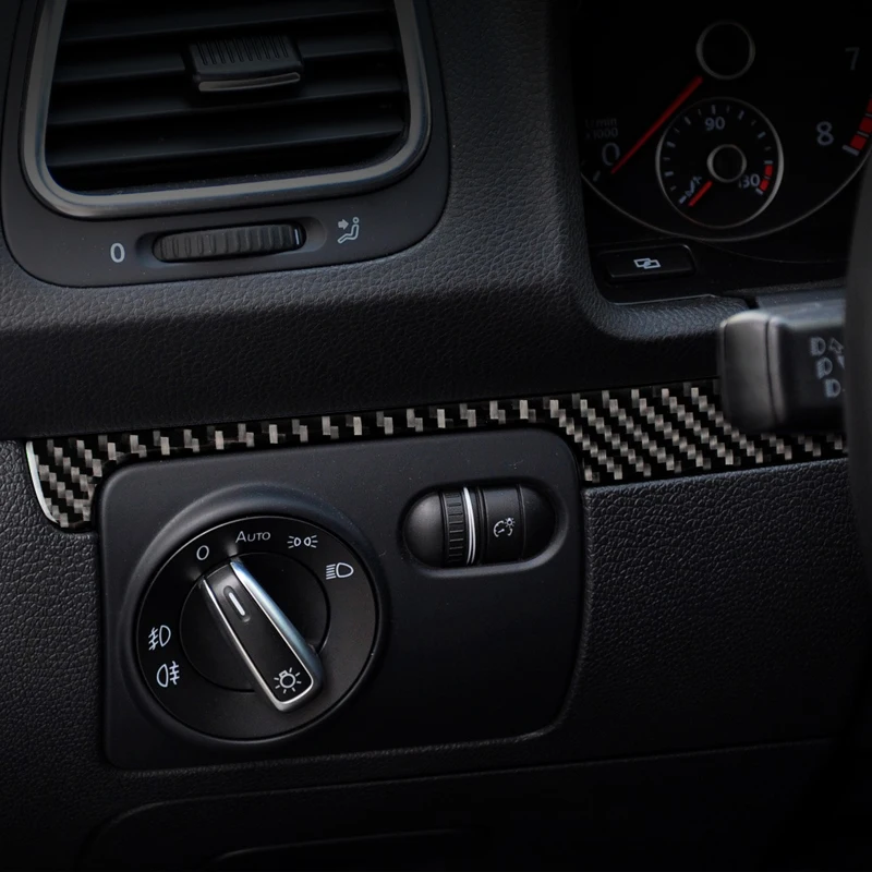 For volkswagen scirocco R LHD RHD Accessories 2009-2016 Carbon Fiber Interior Car Dashboard Decoration Strip Car-Styling Sticker