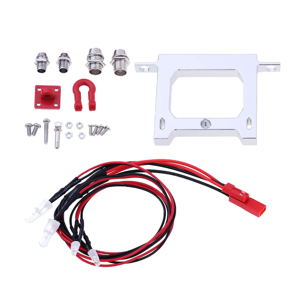RC Rear Bumper & Tow Hook for WPL B14 B16 B24 JJRC Q60 Q61 4WD 6WD RC Car Truck