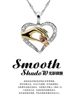 

5pcs/lot BMAP0204 mother hand gold pendant women silver necklace, free shipping