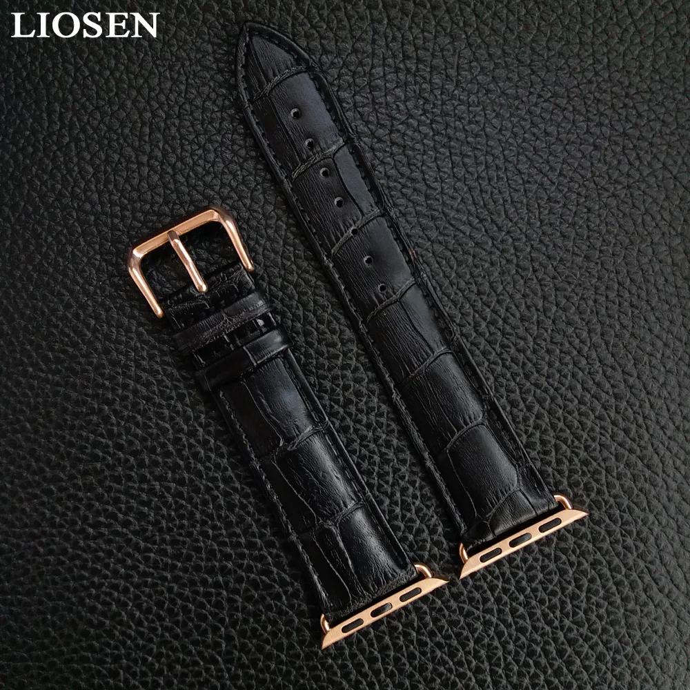 Ремешок для часов LIOSEN из натуральной кожи Apple Watch 1 2 3 38 42 мм|apple watch 38mm|genuine leather